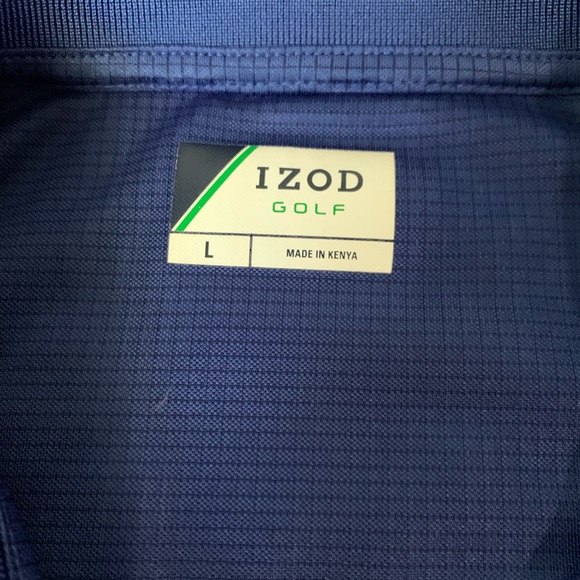 Izod Golf Blue Polo - Picture 3 of 6